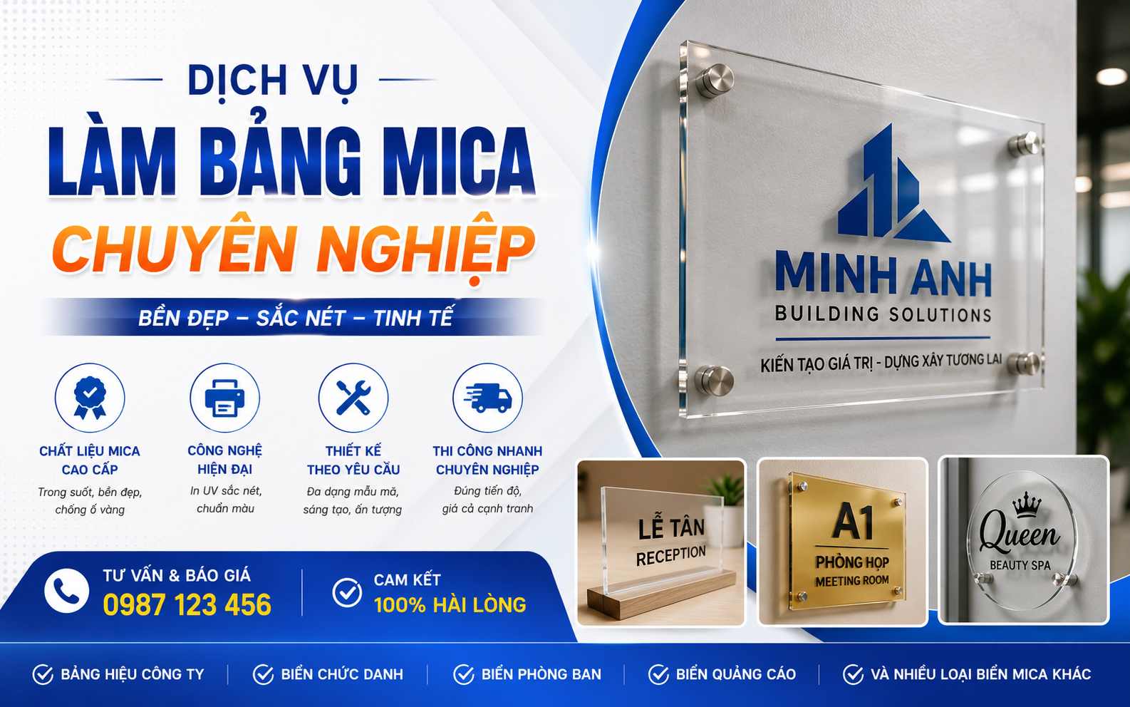 Dịch Vụ Làm Bảng Mica Chuyên Nghiệp