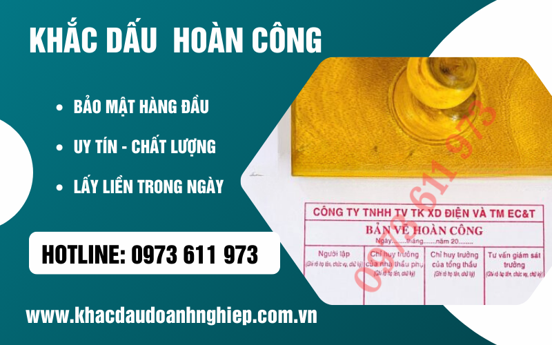 Dịch Vụ Khắc Dấu Bản Vẽ Hoàn Công