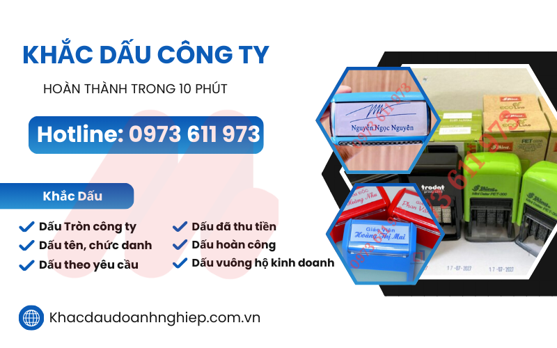 Khắc Dấu Công Ty Sơn Trà Đà Nẵng