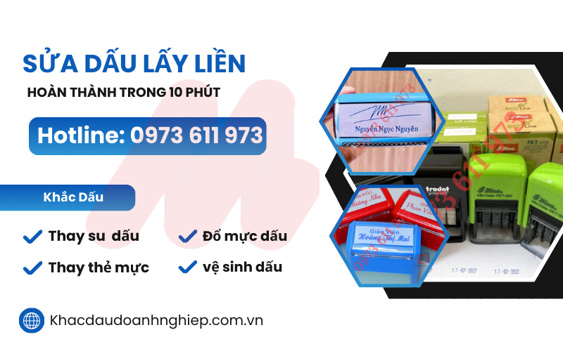 Dịch Vụ Sửa Con Dấu Khuê Trung Đà Nẵng